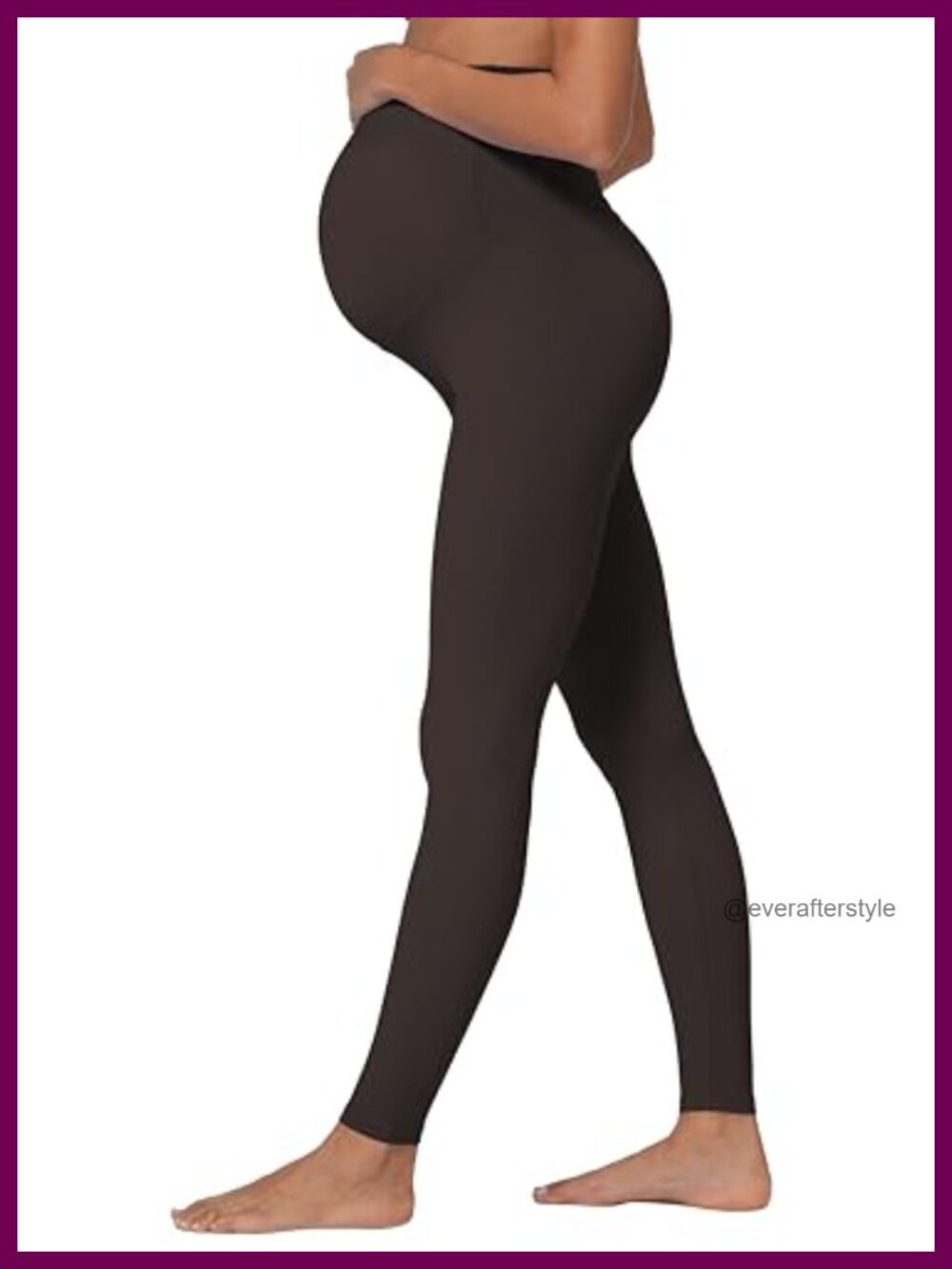 Buttery Soft Maternity Leggings Over the Belly Nylon Lycra Yoga Pants
